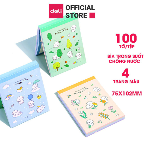 Giấy nhớ học sinh hoạt hình 21718 (Deli)